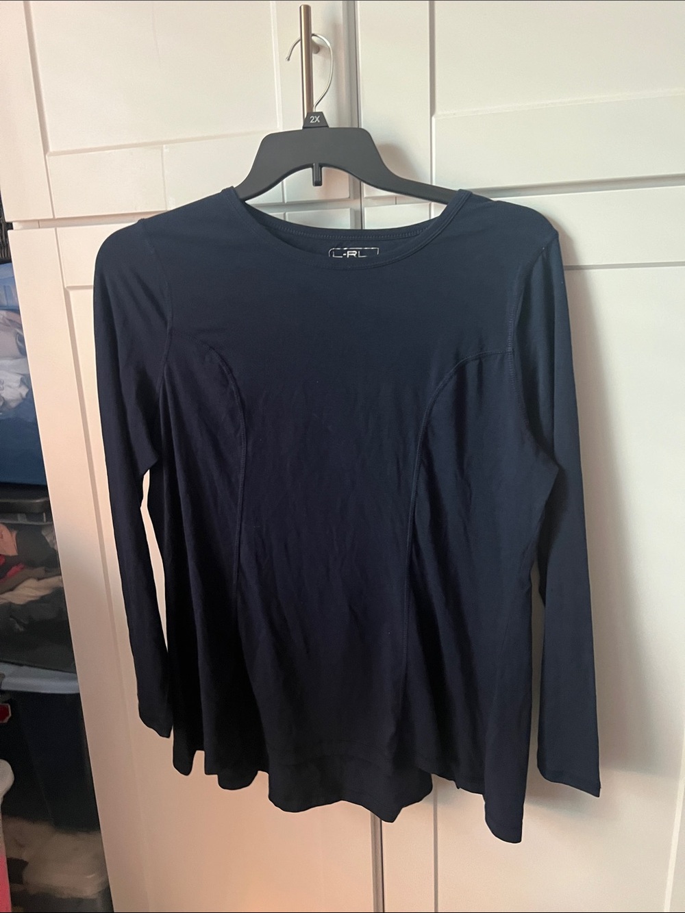 Lauren Ralph Lauren Navy Long-Sleeve Crewneck Tee